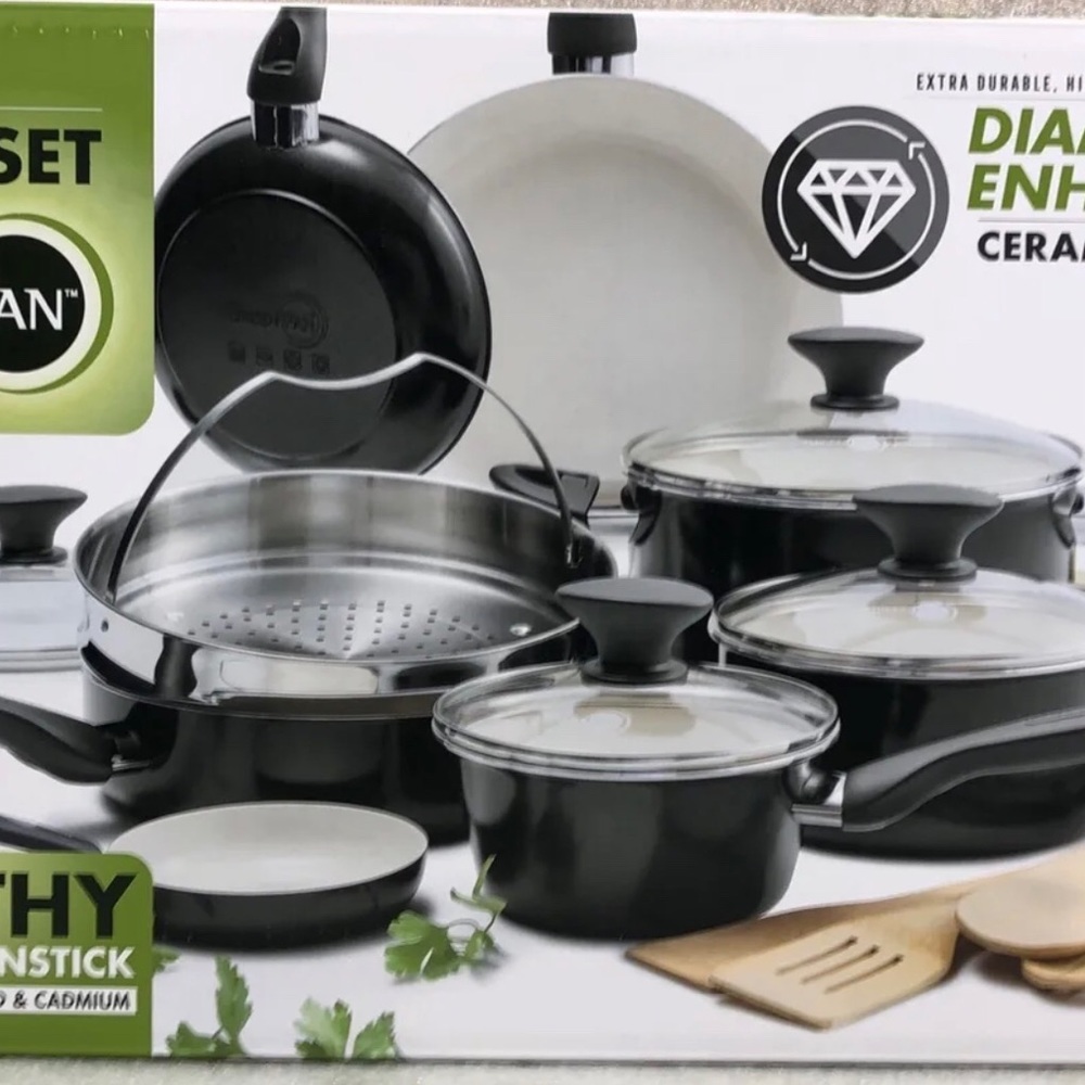 Greenpan Rio Ceramic Non-Stick 16Pc Cookware Set